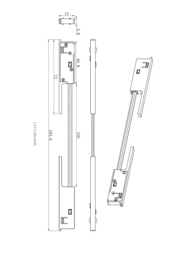 Соединитель питания для магнитного шинопровода угловой CLT 0.206 04 BL Crystal Lux чёрный в стиле современный для светильников серии Укс5 (Ux5) ux5 узкий магнитный двусторонний фото 2 Соединитель питания для магнитного шинопровода угловой CLT 0.206 04 BL Crystal Lux чёрный в стиле современный для светильников серии Укс5 (Ux5) ux5 узкий магнитный двусторонний фото 2