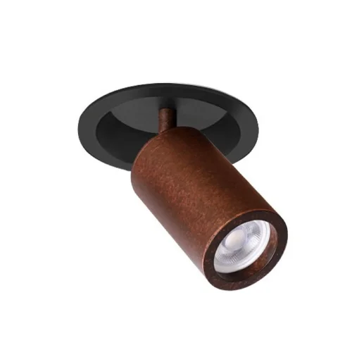 Светильник точечный Angularis 2804-1C Favourite коричневый 1 лампа, основание чёрное в стиле хай-тек современный  фото 2