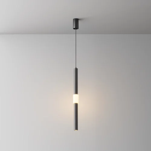 Светильник подвесной LED Jelly P105PL-12W3K-B Maytoni белый чёрный на 1 лампу, основание чёрное в стиле современный хай-тек трубочки фото 3 Светильник подвесной LED Jelly P105PL-12W3K-B Maytoni белый чёрный на 1 лампу, основание чёрное в стиле современный хай-тек трубочки фото 3