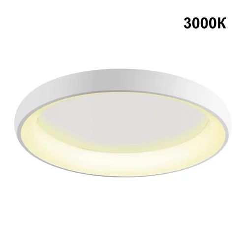 Светильник потолочный LED с пультом Fold 359033 Novotech  1 лампа, основание белое в стиле хай-тек тарелка с пультом фото 3