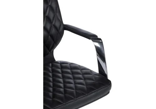 Компьютерное кресло Isida black / satin chrome 15428 Woodville, чёрный/экокожа, ножки/металл/хром, размеры - ****650* фото 9