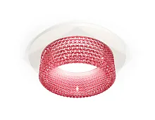 Светильник точечный Techno spot XC6512042 Ambrella light розовый 1 лампа, основание белое в стиле хай-тек современный круглый