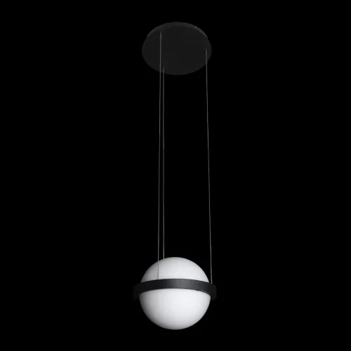 Светильник подвесной LED Jardin 10121/A LOFT IT белый 1 лампа, основание чёрное в стиле современный шар фото 4