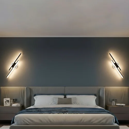 Бра с выключателем LED Trent CL203521 Citilux чёрный на 1 лампу, основание чёрное в стиле современный хай-тек минимализм фото 6