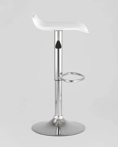 Стул барный hi-tec NEW, белый NP УТ000037630 Stool Group, белый/экокожа, ножки//хром, размеры - 630*830***395*395 фото 4