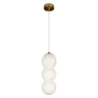 Светильник подвесной ЛЕД Бидз / Beads 10530/3P LOFT IT бежевый на 1 лампу, основание бронзовое в стиле современный 
