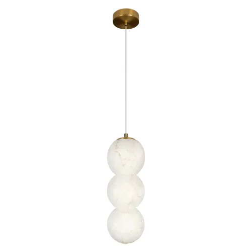 Светильник подвесной ЛЕД Бидз / Beads 10530/3P LOFT IT бежевый на 1 лампу, основание бронзовое в стиле современный 