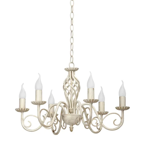 Люстра подвесная V1104-3/6 Vitaluce без плафона на 6 ламп, основание бежевое в стиле классический 