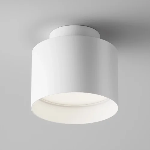 Светильник накладной LED Planet C009CW-L12W4K Maytoni белый на 1 лампу, основание белое в стиле современный хай-тек круглый фото 3