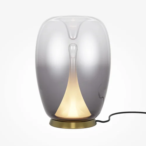 Настольная лампа LED Splash MOD282TL-L15G3K Maytoni чёрная серая 1 лампа, основание золотое металл в стиле современный  фото 3