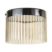 Светильник потолочный LED Pillari 5047/24LC Odeon Light янтарный 1 лампа, основание чёрное в стиле модерн 