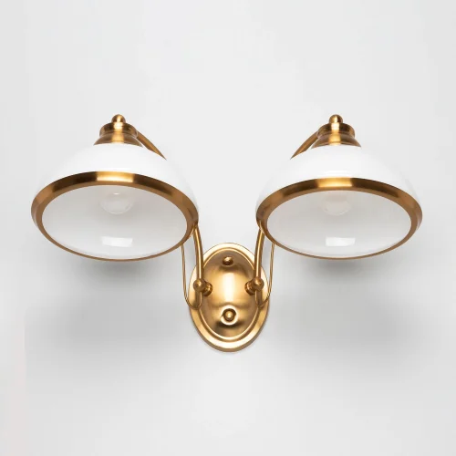 Бра Краков CL401323 Citilux белый на 2 лампы, основание бронзовое жёлтое в стиле современный фото 7