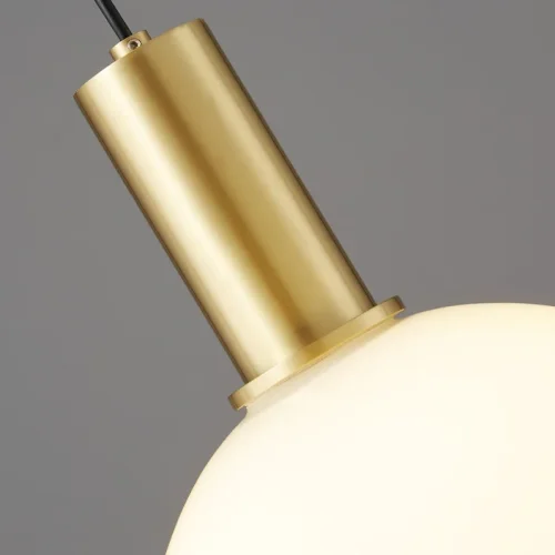 Светильник подвесной LED Ferm 73517-22 ImperiumLoft белый 1 лампа, основание золотое в стиле современный  фото 2