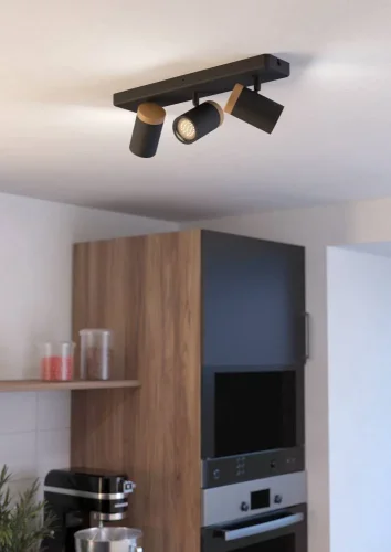 Спот с 3 лампами Consuma 300002 Eglo чёрный GU10 в стиле современный фото 2 Спот с 3 лампами Consuma 300002 Eglo чёрный GU10 в стиле современный фото 2