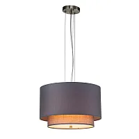 Светильник подвесной Nebbia V000354 Indigo серый 1 лампа, основание никель в стиле классический 