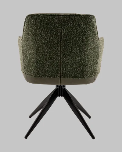 Стул обеденный Naya,  зеленый, экокожа, букле УТ000040788 Stool Group, зелёный/букле, ножки/металл/чёрный, размеры - *870**** фото 5