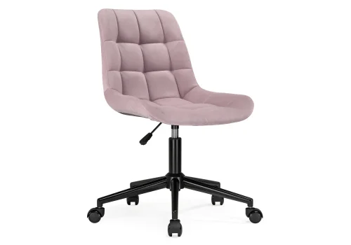 Компьютерное кресло Честер розовый (california 390) / черный 539244 Woodville, розовый/велюр, ножки/пластик/чёрный, размеры - *920***490*600