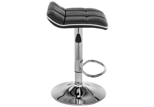 Барный стул Fera black / white 15670 Woodville, чёрный/искусственная кожа, ножки/металл/хром, размеры - *830***480*480 фото 3