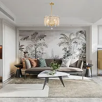 Люстра на штанге Sorrento-3309 373309/5/350/380 GD Arte Milano янтарная прозрачная на 5 ламп, основание золотое в стиле современный 