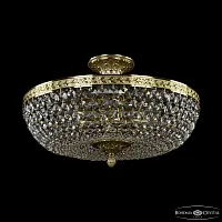 Люстра потолочная 19111/45IV G C1 Bohemia Ivele Crystal прозрачная на 6 ламп, основание золотое в стиле классический sp