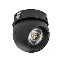Светильник накладной LED Intero 217074 Lightstar чёрный 1 лампа, основание чёрное в стиле хай-тек современный круглый