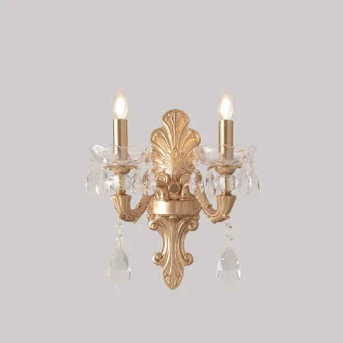 Бра ELIZABETH AP2 BRASS Crystal Lux без плафона на 2 лампы, основание прозрачное латунь в стиле классический фото 5 Бра ELIZABETH AP2 BRASS Crystal Lux без плафона на 2 лампы, основание прозрачное латунь в стиле классический фото 5