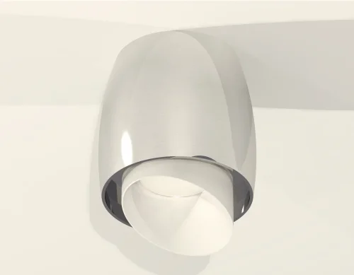 Светильник накладной Techno spot XS1143021 Ambrella light серебряный 1 лампа, основание серебряное в стиле хай-тек современный круглый фото 2