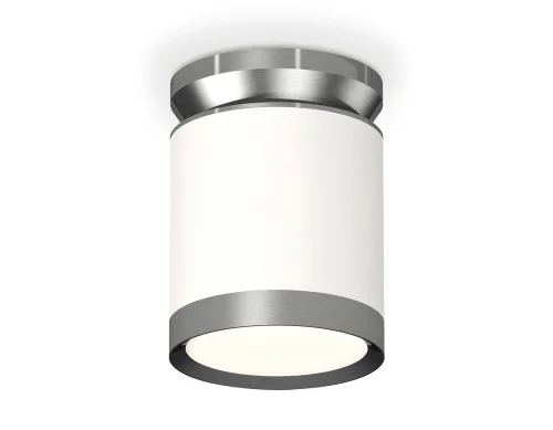 Светильник накладной XS8141040 Ambrella light белый на 1 лампу, основание белое в стиле хай-тек круглый