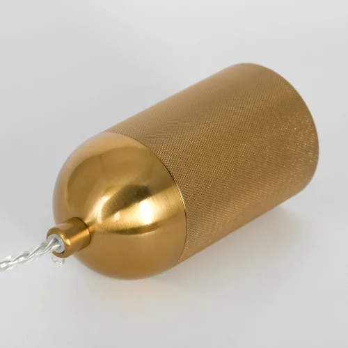 Светильник подвесной Blount LSP-8784 Lussole прозрачный 1 лампа, основание бронзовое в стиле хай-тек современный трубочки фото 5
