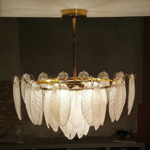 Люстра потолочная Hesperia LSP-8839 Lussole белая на 9 ламп, основание золотое в стиле современный  фото 12