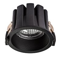 Светильник точечный LED Ciclone 385047 Lightstar чёрный на 1 лампу, основание чёрное в стиле современный круглый