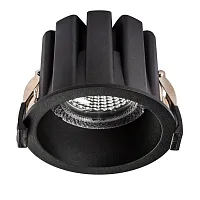 Светильник точечный LED Ciclone 385037 Lightstar чёрный на 1 лампу, основание чёрное в стиле современный круглый
