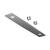 Коннектор прямой для накладного подвесного шинопровода Magnetic track system Levity TRA184C-11S Maytoni серебряный в стиле современный хай-тек для светильников серии Magnetic track system Levity накладной levity магнитная