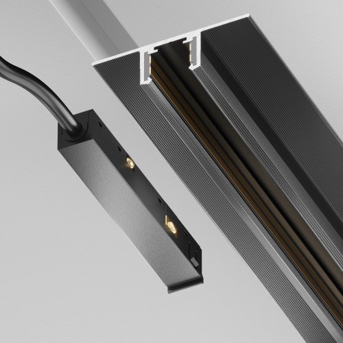 Ввод питания Exility X (Эксилити Х), черный TRA239B-42B Maytoni чёрный в стиле хай-тек современный для светильников серии Трековая система EXILITY X (Эксилити Х) exility x трековая система фото 5