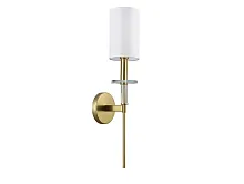 Бра 7321/A brass Newport белый 1 лампа, основание латунь в стиле американский современный классический 