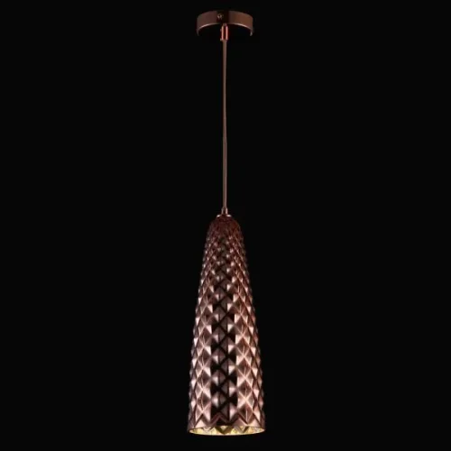 Светильник подвесной MINIMAL ART 77005-1P ROSE GOLD Natali Kovaltseva золотой розовый на 1 лампу, основание розовое золотое в стиле современный выдувное