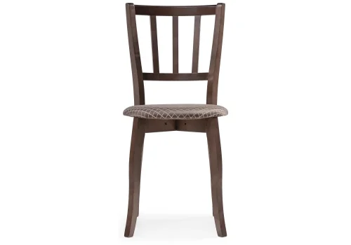 Деревянный стул Айра орех / коричневый 450678 Woodville, коричневый/ткань, ножки/массив бука дерево/орех, размеры - ****400*480 фото 2
