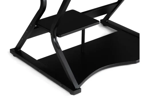 Компьютерный стол Roni black 15784 Woodville столешница прозрачная из стекло фото 3