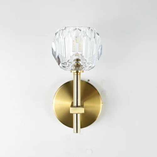 Бра Boule 73511-22 ImperiumLoft прозрачный на 1 лампа, основание латунь в стиле современный арт-деко  фото 5