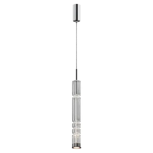 Светильник подвесной LED Ordo MOD272PL-L12CH3K Maytoni хром 1 лампа, основание хром в стиле современный трубочки
