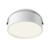 Светильник точечный LED Onda DL024-18W4K-W Maytoni белый на 1 лампу, основание белое в стиле современный хай-тек круглый