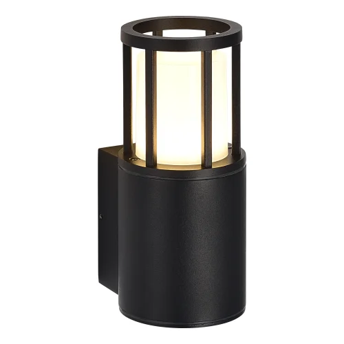 Настенный светильник уличный Mesa SL9017.401.01 ST-Luce уличный IP65 чёрный на 1 лампу, плафон белый в стиле современный GU10 фото 2