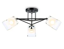Светильник потолочный TR303072 Ambrella light белый 3 лампы, основание чёрное в стиле современный 