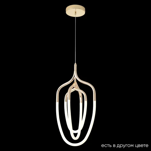 Светильник подвесной LED PERA SP50W LED GOLD Crystal Lux белый на 1 лампу, основание золотое в стиле современный 