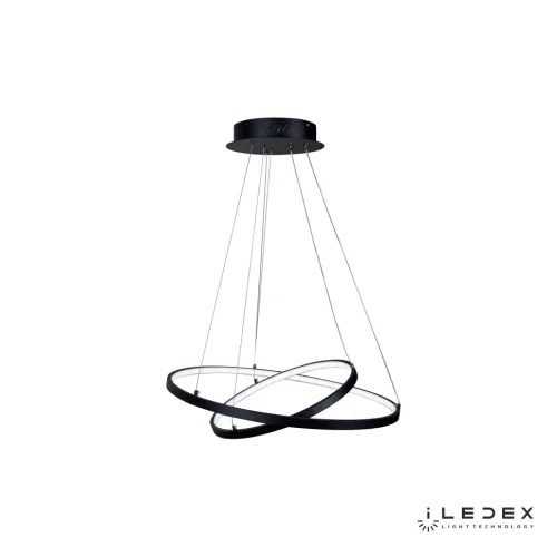 Светильник подвесной LED с пультом Axis D098-2 (600x400) BK iLedex чёрный 1 лампа, основание чёрное в стиле современный хай-тек с пультом кольца фото 2