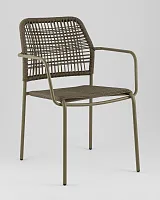 Стул Solaia, зелёный УТ000039921 Stool Group, зелёный/ротанг, ножки/металл/зелёный, размеры - *800****