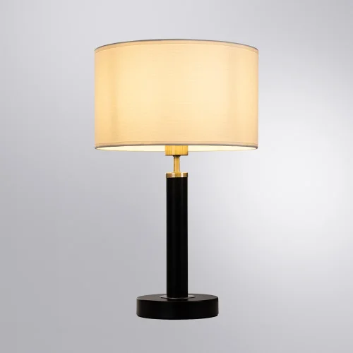 Настольная лампа Robert A5029LT-1SS Arte Lamp белая 1 лампа, основание чёрное металл в стиле современный  фото 2