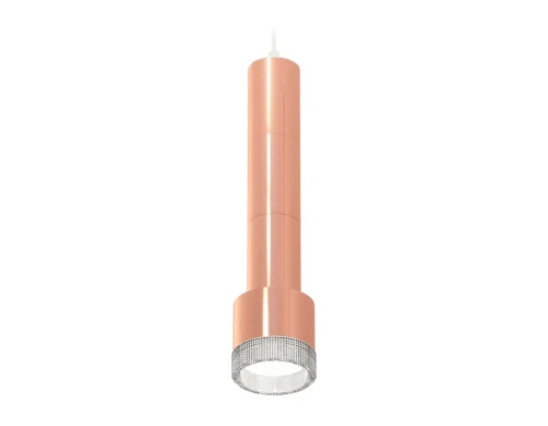 Светильник подвесной XP8122005 Ambrella light розовый 1 лампа, основание белое в стиле хай-тек 