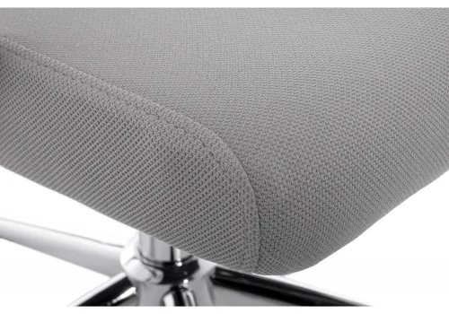 Компьютерное кресло Patra grey fabric 11486 Woodville, серый/ткань, ножки/металл/хром, размеры - *1200***620*680 фото 5