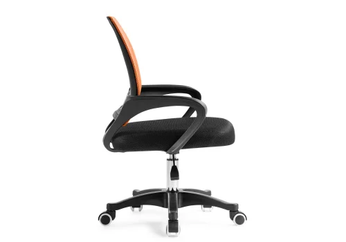 Компьютерное кресло Turin black / orange 15432 Woodville, чёрный оранжевый/ткань, ножки/пластик/чёрный, размеры - *900***600* фото 4